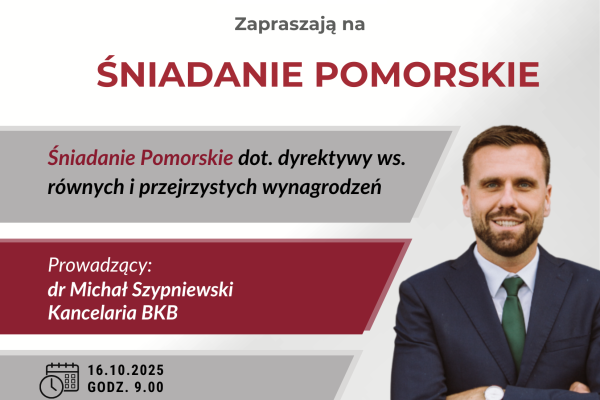 Zaproszenie na Śniadanie Pomorskie 14032025